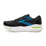Brooks Men’s Ghost Max Cushion Neutral Running & Walking Shoe - Black/Atomic Blue/Jasmine - 12 Medium