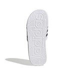 adidas Unisex Adissage Slides Sandal, White/Black/White, 14 US Men