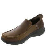 Skechers Men's Parson-Oswin Slip-in Moccasin, Brown, 12 Wide