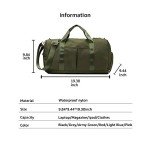ZUEVI Sports Gym Duffel Bag for Women Waterproof Weekender Travel Bag with Shoes Compartment Dry and Wet Separation for Training Swim Yoga(Army Green)