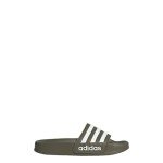 adidas Adilette Shower Slides Sandal, Olive Strata/White/Olive Strata, 5 US Unisex Big Kid