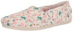TOMS Womens Alpargata Cozy Holiday Flamingos Graphic Slip On Flats Casual - Beige - Size 9 B