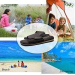 Roknemo Men's Adjustable Slide Sandals - Comfort Memory Foam Slides - Non-slip Open Toe Beach Shoes Slip On Slippers for Men Indoor House Outdoor Sports - Brown 12