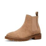 Steve Madden Women's Leopold Chelsea Boot, Oatmeal Suede, 6.5