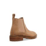 Steve Madden Women's Leopold Chelsea Boot, Oatmeal Suede, 6.5