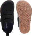 WHITIN Wide Barefoot Shoes for Boys Toddler Minimalist Zero Drop Sneakers for Girls Kids Size 6 Fashion Tennis Walking Running Sport Training Black Gum 23