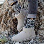 BEARPAW Women's Shorty Mushroom Size 7 | Women's Ankle Boot | Women's Slip On Boot | Comfortable Winter Boot
