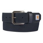 Carhartt Mens Casual Rugged Duck Canvas Belt, Black, 42 US