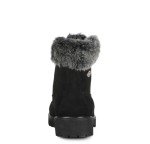 Lugz | Convoy Classic 6-inch Chukka Boots for Women | Faux Fur Lace Up Womens Fall Boots | Everyday Women Footwear, Black, 9 US