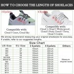 Endoto Elastic Shoelaces for ON Cloud 5 No Tie Replacements Shoes Laces Stretchy Bungee Running Training(Color:White,Size:18Inch)