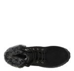 Lugz | Convoy Classic 6-inch Chukka Boots for Women | Faux Fur Lace Up Womens Fall Boots | Everyday Women Footwear, Black, 9 US