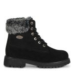 Lugz | Convoy Classic 6-inch Chukka Boots for Women | Faux Fur Lace Up Womens Fall Boots | Everyday Women Footwear, Black, 9 US