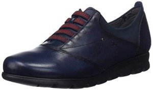 Fluchos Women's Derby lace-up Shoes, Blue Sugar Nobuck Oceano Oceano, 8 US