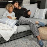 isotoner Men's Liam Microsuede Moccasin Slipper with Memory Foam, Microterry Lining, Versatile Sole, Cognac, 8-9