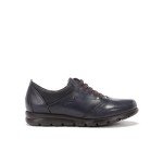 Fluchos Women's Derby lace-up Shoes, Blue Sugar Nobuck Oceano Oceano, 8 US