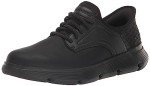 Skechers Men's Garza-Gervin Slip-in Moccasin, Black, 10.5