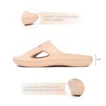 Nautica Men's Athletic Slides Sport Shower Sandals for Indoor & Outdoor - Lightweight, Durable and Comfortable-Kyan-Khaki-Size 11