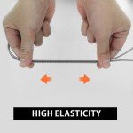 UamGlsob Elastic Quick Laces for Skechers Running Training Shoes, Stretchy Shoelaces Strings Replacements Bungee Speed Laces (Black, 43"/110cm)