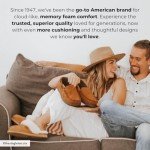 Dearfoams Men's Keaton Memory Foam Moccasin with Wide Widths Slipper, Pavement Microsuede, 9-10