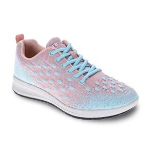 Revere Haiti Women's Lightweight Mesh Lifestyle Sneaker – Slip-Resistant, Breathable with Removable Orthotic Footbed and Custom Fit Filler Kit Peachy 9-9.5 M US