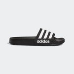 adidas Adilette Shower Slides, Core Black/White/Core Black, 3 US Unisex Little Kid