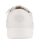 Hey Dude Men's Cody Canvas White/White Size 11 | Men's Shoes | Men's Slip On Sneakers | Comfortable & Light-Weight