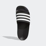 adidas Adilette Shower Slides, Core Black/White/Core Black, 3 US Unisex Little Kid