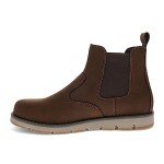 Levi's Mens Chelsea Logger 2 WX Vegan Leather Casual Pull-On Boot, Cedar/Brown, 10 M
