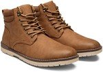 Vostey Men's Hiking Boots Waterproof Casual Chukka Boots for Men(BMY670B Yellow Brown 10.5)