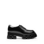 DREAM PAIRS Women's Platform Oxford Chunky Lace Up Lug Sole Comfort Business Work Dress Shoes,Size 10,Black-PU,SDOX2404W