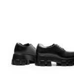 DREAM PAIRS Women's Platform Oxford Chunky Lace Up Lug Sole Comfort Business Work Dress Shoes,Size 10,Black-PU,SDOX2404W