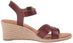 Amazon Essentials Women's Espadrille Wedge Sandal, Brown, 8