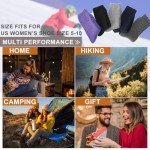 VoJoPi Wool Socks for Women Thermal and Warm Hiking Socks Winter Thick Cozy Cushion Boot Work Socks 5 Pairs