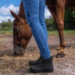 HISEA Women's Duck Chelsea Rain Boots Waterproof Short Garden Boot Outdoor Mud Boots