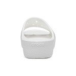 Crocs Women's Classic Slide | Platform Sandals, White, 10