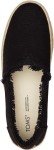 TOMS Women's Valencia Slip-on Platform Espadrille Black Canvas 9