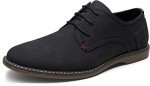 Jousen Men's Suede Oxford Dress Shoes - Black