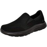 Skechers Men's Flex Advantage Slip Resistant Sr Mcallen Slip on Work Shoe, Black, 11