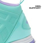 AND1 Showout Girls & Boys Basketball Shoes Kids, Boys High Top Sneakers - Aqua Blue/Lavender, 3 Little Kid