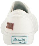 Blowfish Women's Marley Fashion Sneaker, White Color Washed Canvas, 9 M US