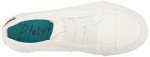 Blowfish Women's Marley Fashion Sneaker, White Color Washed Canvas, 9 M US