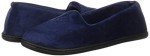 Dearfoams Women's Rebecca Lightweight Cozy Memory Foam Closed Back Slipper with Wide Widths, Peacoat, 5 - 6
