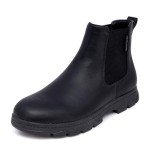 Nautica Men's Chelsea Boot Slip-On Dress Ankle Shoe Chukka Desert Boots-Wuzer-Black Smooth-12