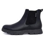 Nautica Men's Chelsea Boot Slip-On Dress Ankle Shoe Chukka Desert Boots-Wuzer-Black Smooth-12