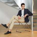 Jousen Men's Suede Oxford Dress Shoes - Black