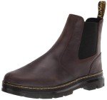 Dr. Martens Unisex Embury Chelsea Boot, Dark Brown Crazy Horse, 10 Women/9 Men