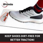 Courtside Basketball Sticky Mat White - Basic Model with 15" x 18" Replaceable Sheets Basketball Shoe Grip Enhancer - Sticky Pad for Basketball Shoes - Step and Grip Basketball Sticky Pad