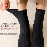 VoJoPi 5 Pairs Wool Socks Mens Thick Thermal Winter Socks for Men Warm Hiking Socks Super Soft Cozy Boot Socks