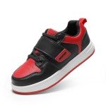 DREAM PAIRS Boys Girls Sneaker Low Top Basketball Shoes Kids LilLegends AlleyBall Walking Shoes for Sport Outdoor School,Size 11 Little Kid,Black/RED,SDFS2420K