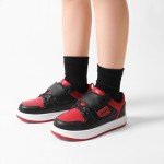 DREAM PAIRS Boys Girls Sneaker Low Top Basketball Shoes Kids LilLegends AlleyBall Walking Shoes for Sport Outdoor School,Size 11 Little Kid,Black/RED,SDFS2420K